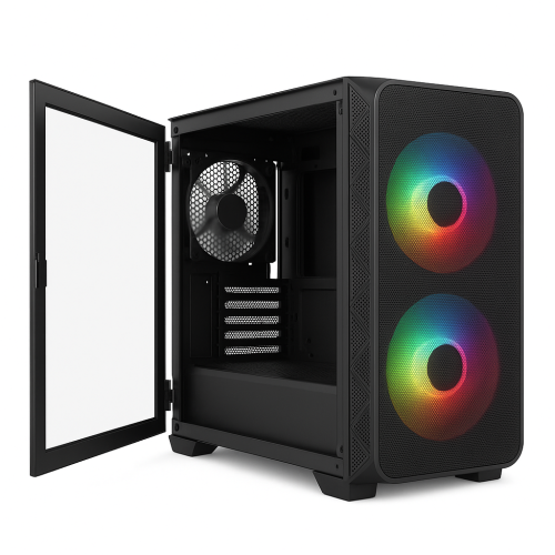Obudowa Mini Tower Fornax MK200 z wentylatorami ARGB