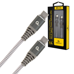 Kabel USB-C do Typ-C 100W Power Delivery 1,5 m szary Cablexpert