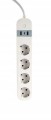 INTELIGENTNA LISTWA ZASILAJĄCA TUYA SMART WIFI Z ŁADOWARKĄ USB 1,5 m SCHUKO