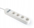 INTELIGENTNA LISTWA ZASILAJĄCA TUYA SMART WIFI Z ŁADOWARKĄ USB 1,5 m SCHUKO