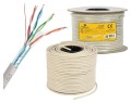 KABEL SIECIOWY LAN FTP KAT.5E CCA SKRĘTKA GEMBIRD 100M SZARY