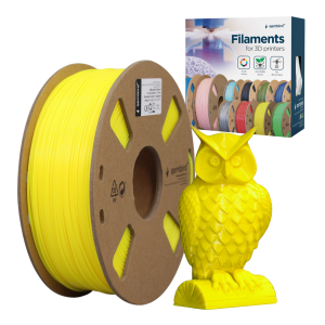 Filament do drukarki 3D  ABS 1.75mm żółty  szpula 1kg Gembird