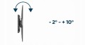 Uchwyt ścienny do TV 32" – 58" WM-58ST-01– obrotowy i pochylany, 35 kg, VESA