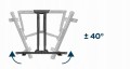 Uchwyt ścienny do TV 32" – 58" WM-58ST-01– obrotowy i pochylany, 35 kg, VESA