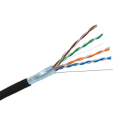 Kabel Sieciowy zewnętrzny LAN FTP KAT.6 GEMBIRD OUTDOOR drut czarny   50M