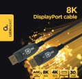 Aktywny optyczny kabel DisplayPort 8K AOC 30 m - Ultra High Speed, Ethernet, światłowodowy  ARC  60H