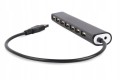 Hub USB 2.0 7-portowy UHB-U2P7-04 – czarny, slim