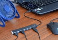 Hub USB 2.0 7-portowy UHB-U2P7-04 – czarny, slim