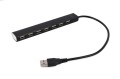 Hub USB 2.0 7-portowy UHB-U2P7-04 – czarny, slim
