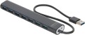 Hub USB 2.0 7-portowy UHB-U2P7-04 – czarny, slim