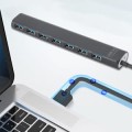 Hub USB 2.0 7-portowy UHB-U2P7-04 – czarny, slim