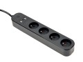 Inteligentna listwa zasilająca WiFi Tuya 4 gniazda + USB-A/USB-C, pomiar energii