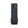 Adapter USB-C HUB 15w1 Stacja Dokująca 2x HDMI 4K 60Hz DP LAN PD 100W