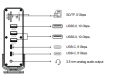 Adapter USB-C HUB 15w1 Stacja Dokująca 2x HDMI 4K 60Hz DP LAN PD 100W