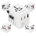 Adapter gniazda  PODRÓŻNY USA UK EU AU USB-C PD 20W GaN Ładowarka