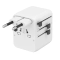 Adapter gniazda  PODRÓŻNY USA UK EU AU USB-C PD 20W GaN Ładowarka