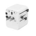 Adapter gniazda  PODRÓŻNY USA UK EU AU USB-C PD 20W GaN Ładowarka