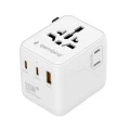 Adapter gniazda  PODRÓŻNY USA UK EU AU USB-C PD 20W GaN Ładowarka