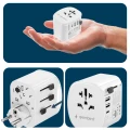 Adapter gniazda PODRÓŻNY USA UK EU AU USB-C PD 15W GaN Ładowarka