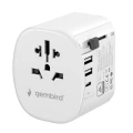 Adapter gniazda PODRÓŻNY USA UK EU AU USB-C PD 15W GaN Ładowarka