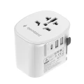 Adapter gniazda PODRÓŻNY USA UK EU AU USB-C PD 15W GaN Ładowarka