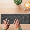 Klawiatura USB Przewodowa Slim Niski Profil USB + USB-C