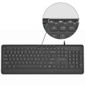 Klawiatura USB Przewodowa Slim Niski Profil USB + USB-C
