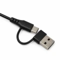 Klawiatura USB Przewodowa Slim Niski Profil USB + USB-C