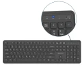 Bezprzewodowy zestaw klawiatura + mysz Slim QWERTY 2.4G czarny