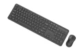 Bezprzewodowy zestaw klawiatura + mysz Slim QWERTY 2.4G czarny