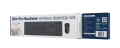Bezprzewodowy zestaw klawiatura + mysz Slim QWERTY 2.4G czarny