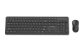 Bezprzewodowy zestaw klawiatura + mysz Slim QWERTY 2.4G czarny
