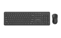 Bezprzewodowy zestaw klawiatura + mysz Slim QWERTY 2.4G czarny
