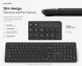 Bezprzewodowy zestaw klawiatura + mysz Slim QWERTY 2.4G czarny