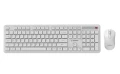 Bezprzewodowy zestaw klawiatura + mysz Slim QWERTY 2.4G biały
