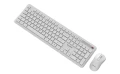 Bezprzewodowy zestaw klawiatura + mysz Slim QWERTY 2.4G biały