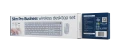 Bezprzewodowy zestaw klawiatura + mysz Slim QWERTY 2.4G biały