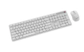 Bezprzewodowa klawiatura i mysz wireless biała USB 2.4GHz Silent Key Pro Gembird