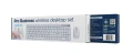 Bezprzewodowa klawiatura i mysz wireless biała USB 2.4GHz Silent Key Pro Gembird
