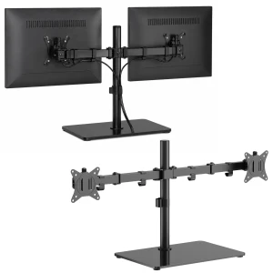 Stojak biurkowy na dwa monitory   17" - 32" do  9kg VESA MS-D2ST-01 Gembird