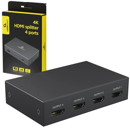 Splitter HDMI 4K 1x4 Rozdzielacz HDMI na 4 TV Monitory Projektory UHD 30Hz