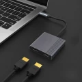 Adapter USB-C do HDMI + DisplayPort 4K 60Hz Hub USB Typ C Dual Monitor DP HDMI
