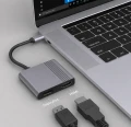 Adapter USB-C do HDMI + DisplayPort 4K 60Hz Hub USB Typ C Dual Monitor DP HDMI