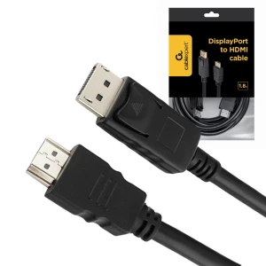 Kabel DisplayPort DP do HDMI 1.8m 4K Gembird Monitor TV Projektor