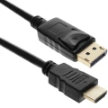 Przewód DisplayPort HDMI AWG28 czarny 3m