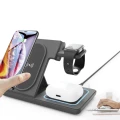 Bezprzewdowa Ładowarka indukcyjna 3w1 15W do iPhone Apple Watch AirPods