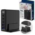 Ładowarka GaN 140W 5 Portów 3x USB C 2x USB A PD QC do Laptopa