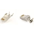 WTYKI RJ45 KAT.7 PRZELOTOWE EKRANOWANE SFTP FTP PASS-THROUGH POZŁACANE 50szt