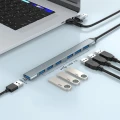 Hub 7x USB 3.2 5Gb/s USB-A USB-C rozdzielacz do laptopa SLIM