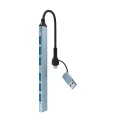 Hub 7x USB 3.2 5Gb/s USB-A USB-C rozdzielacz do laptopa SLIM